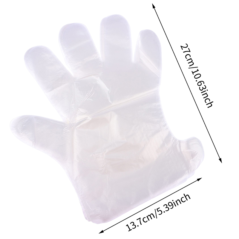 Foot Mask Peeling - 100 Stück Einweg-PE-leere Handschuhe, Fußabdeckungen, transparente