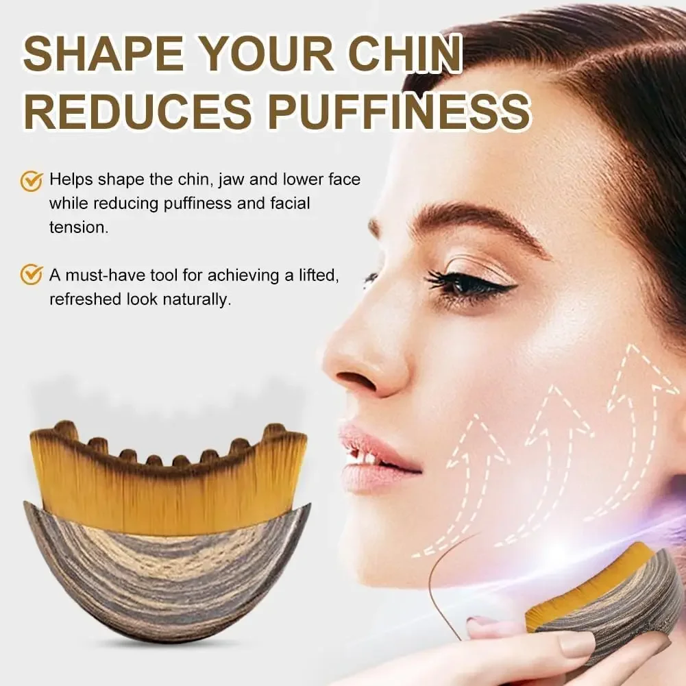 Home Spa Wellness - 1-2 Stück Tragbare Gesichtsformungs-Massagebürste Ergonomisches Konturdesign