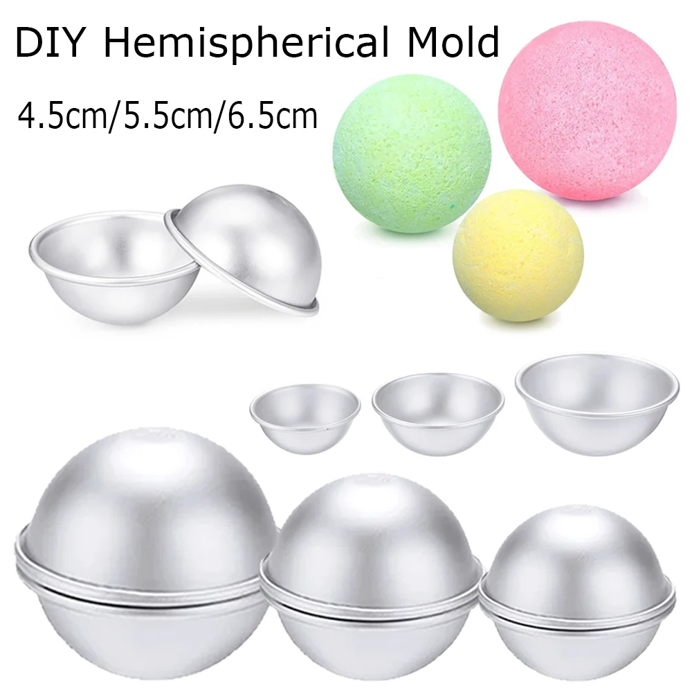 Bath Bomb Mold - 6-24 Stück Kugel-Badebombenformen, Rundes Seifenherstellungs-Set mit