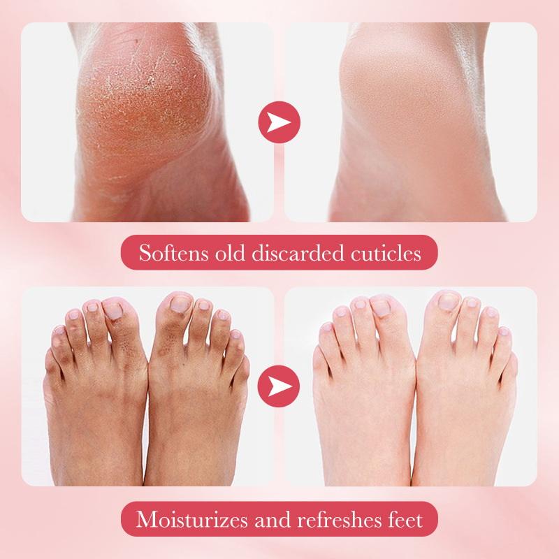 Foot Mask Peeling - 1 Paar SADOER Früchte-Fußmaske, feuchtigkeitsspendende Fuß-Peeling-Maske,