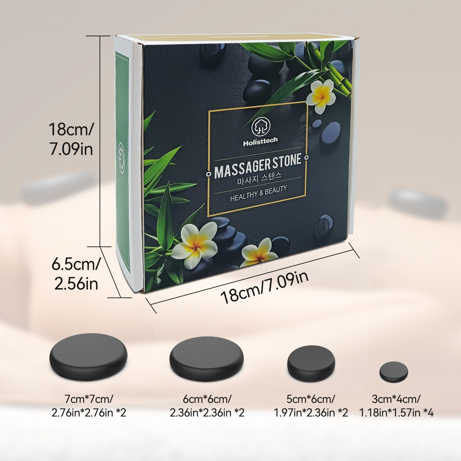 Massage-Hot-Stone-Set, 10-teil – Home Spa Wellness Bewertung und Preis