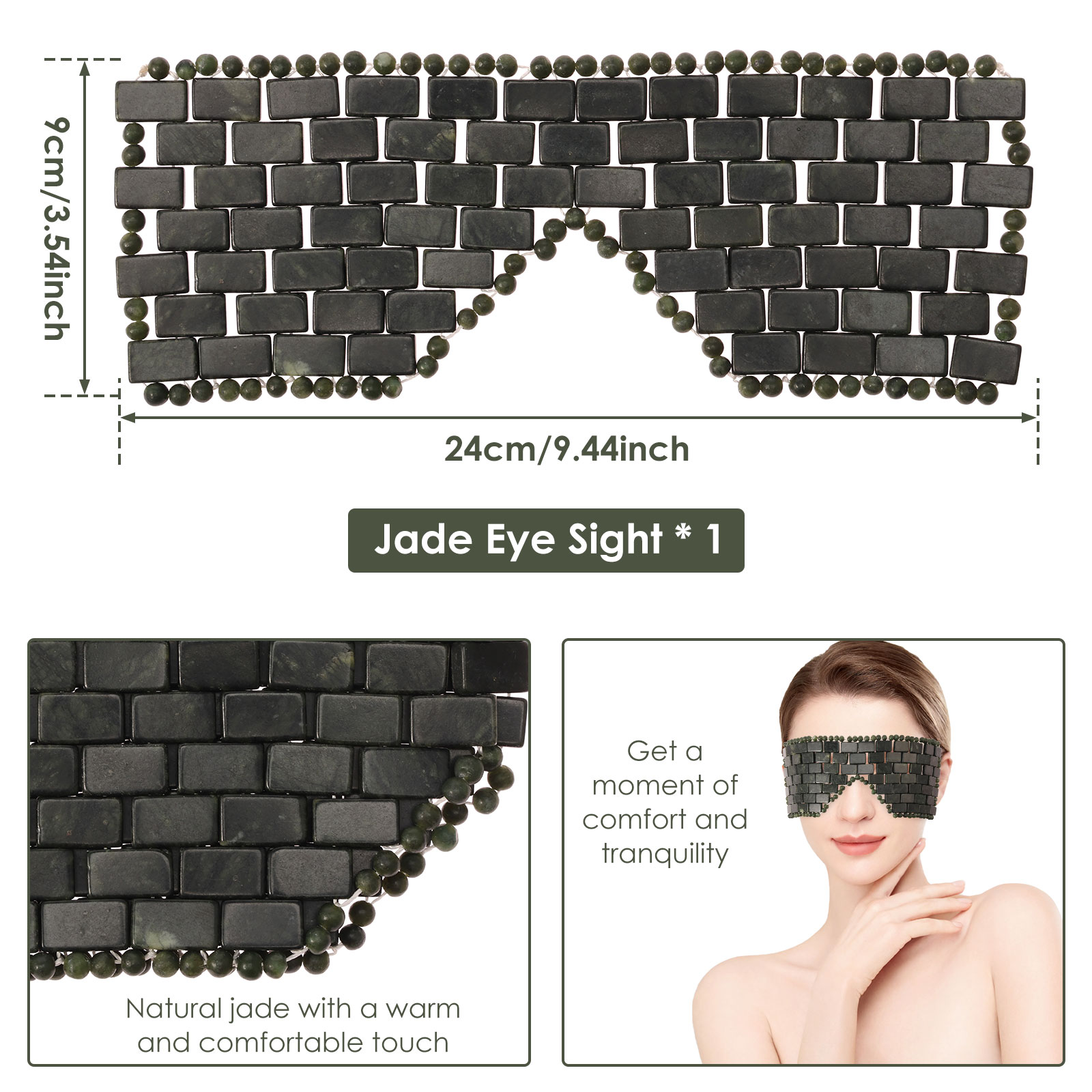 Jade-Augenmaske, tragbar, Jade – Home Spa Wellness Bewertung und Preis