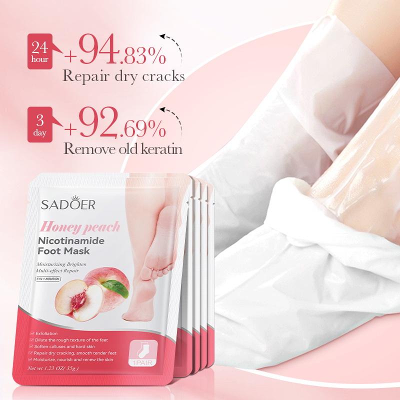 1 Paar SADOER Früchte-Fußmaske – Foot Mask Peeling Bewertung und Preis