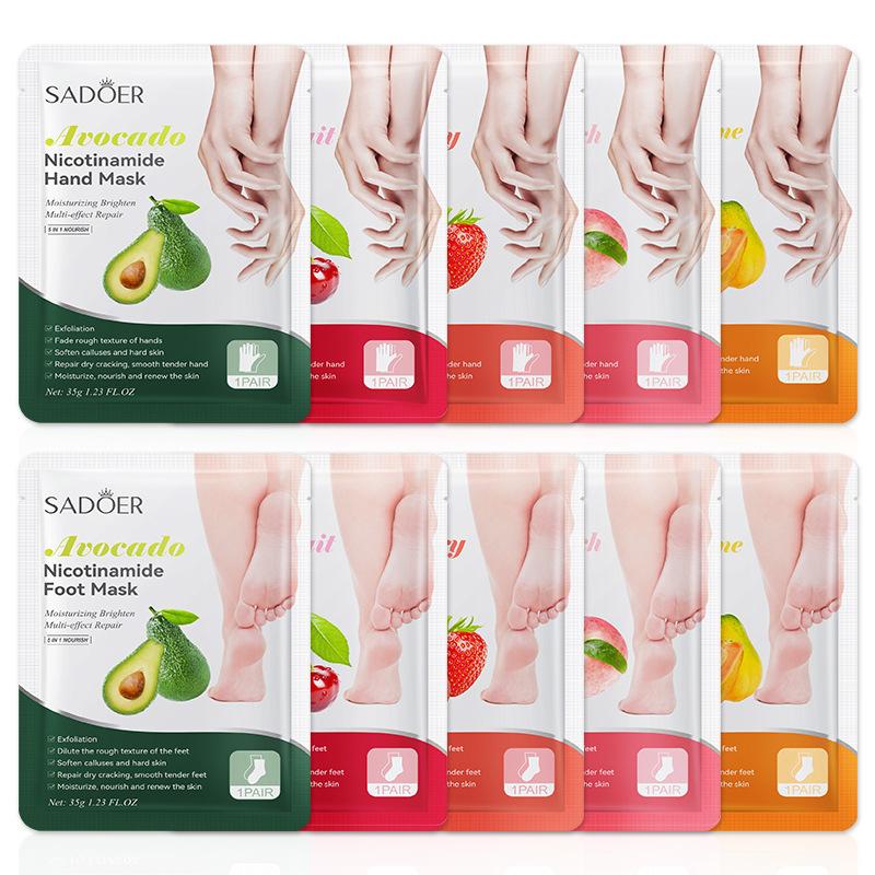 1 Paar SADOER Früchte-Fußmaske – Foot Mask Peeling Bewertung und Preis