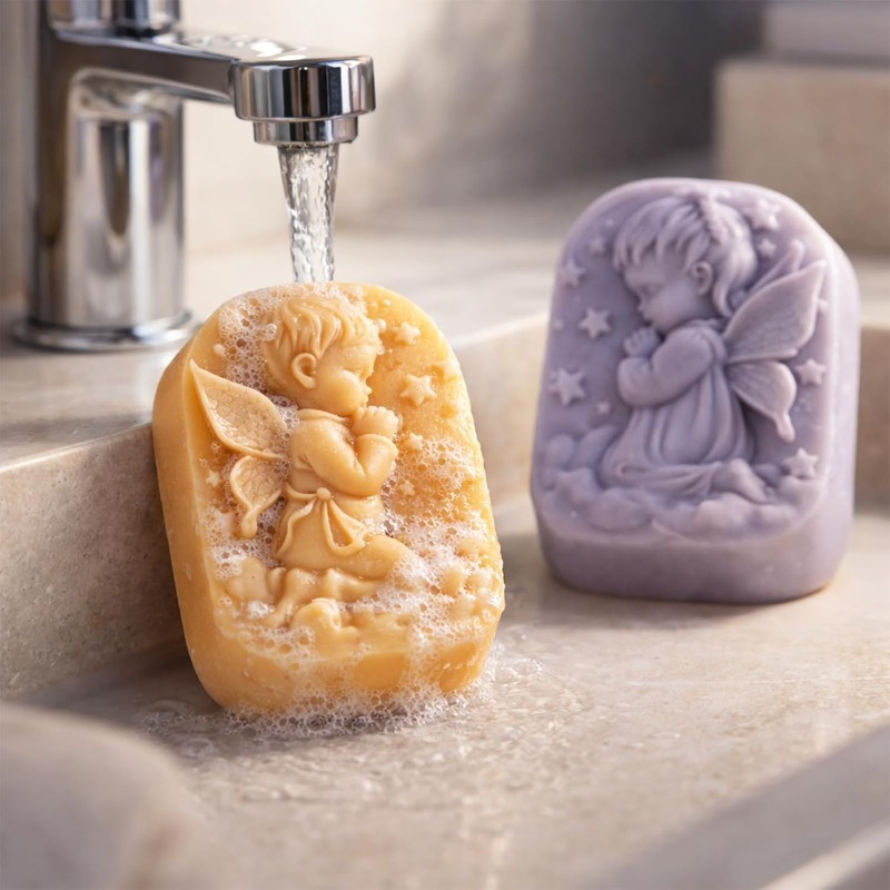 Engel-Silikonform für Seifenhe – Bath Bomb Mold Bewertung und Preis