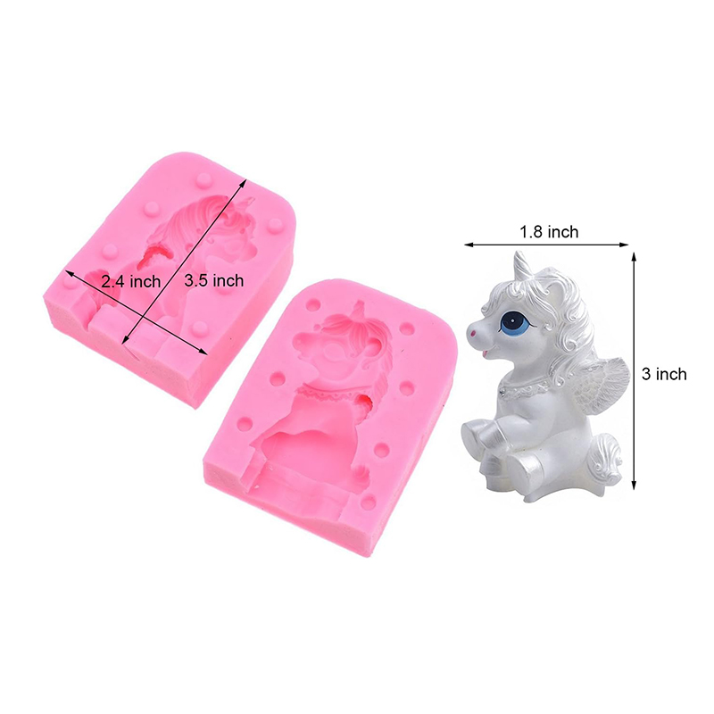 3D Einhorn Silikon Fondant For – Bath Bomb Mold Bewertung und Preis