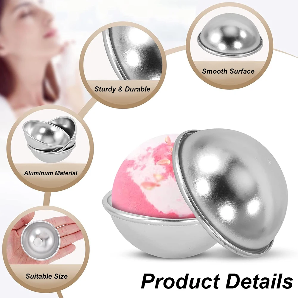 4-teiliges Set Halbkugel-Badek – Bath Bomb Mold Bewertung und Preis
